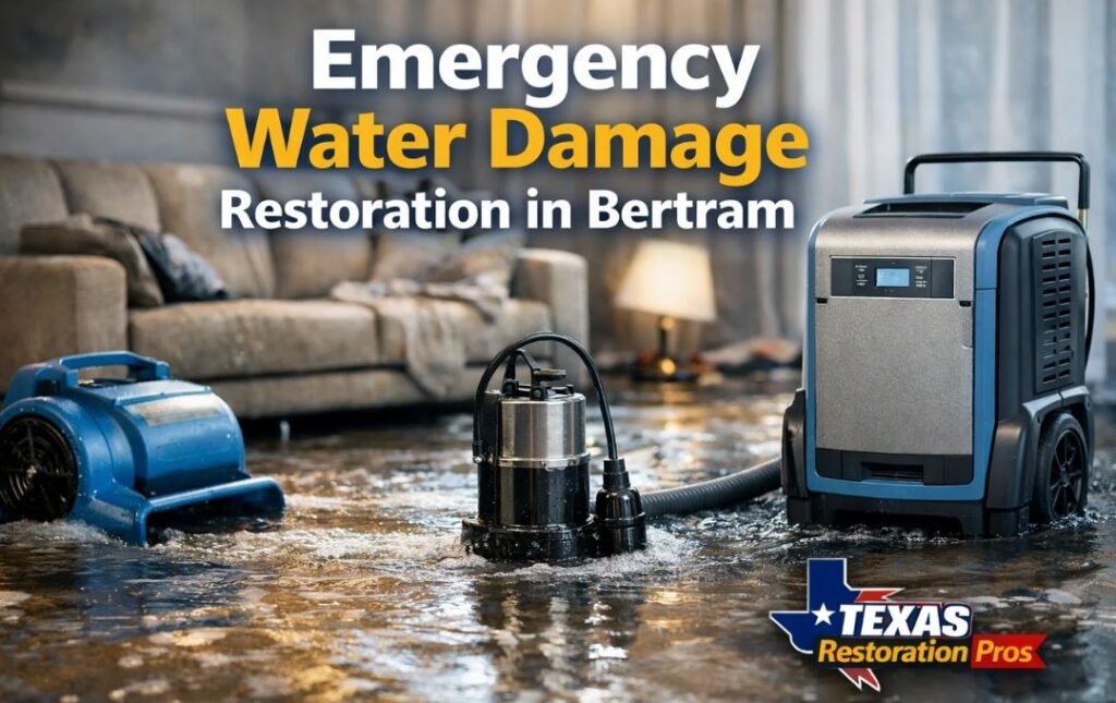 Water Damage Restoration in Bertram, TX