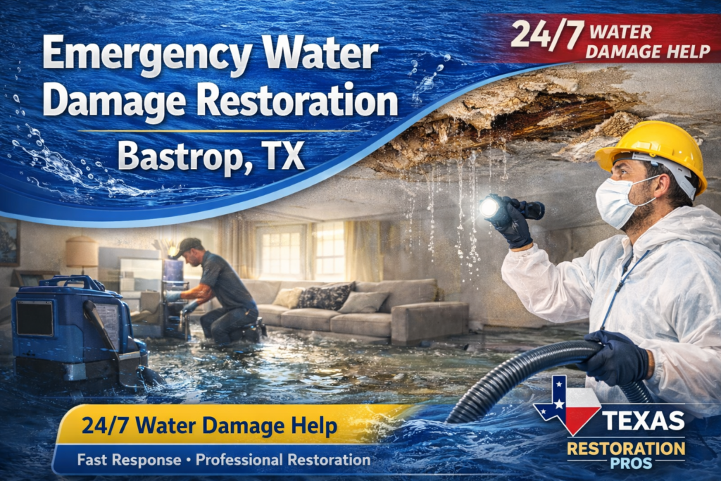 Emergency Water Damage Restoration in Bastrop