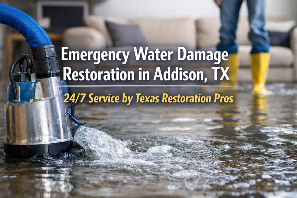 Water Damage Restoration in Addison