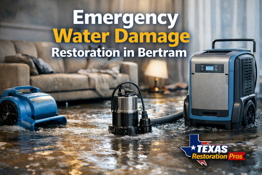 Water Damage Restoration in Bertram