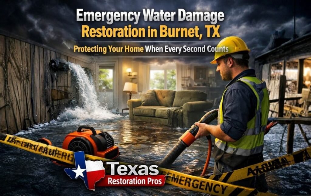 Water Damage Restoration in Burnet, TX