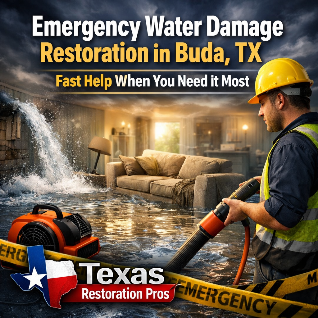 Water Damage Restoration in Buda, TX